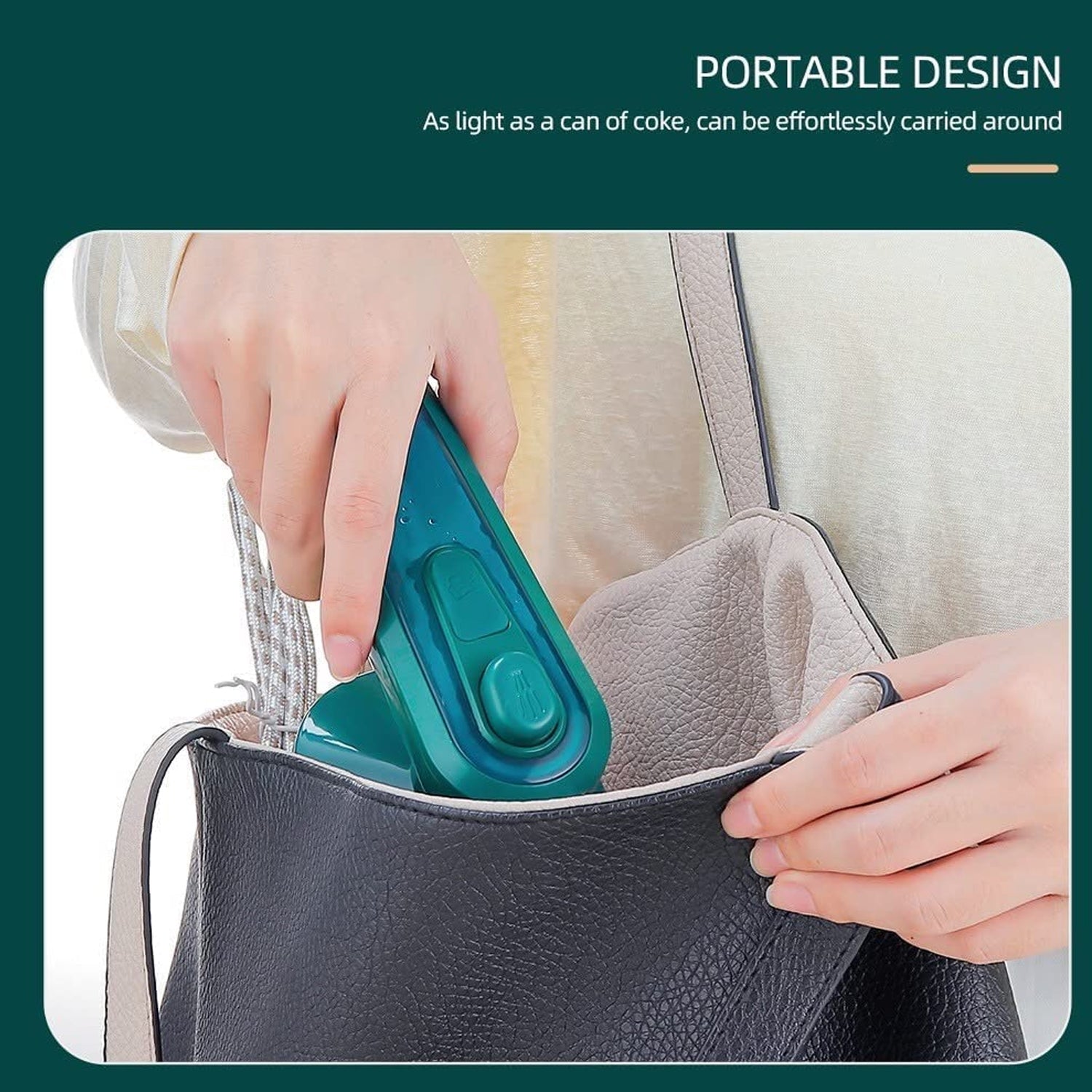Mini Steamer & Iron: 2-in-1 Portable Travel Friendly Mini Steamer & Iron: 2-in-1 Portable Travel Friendly